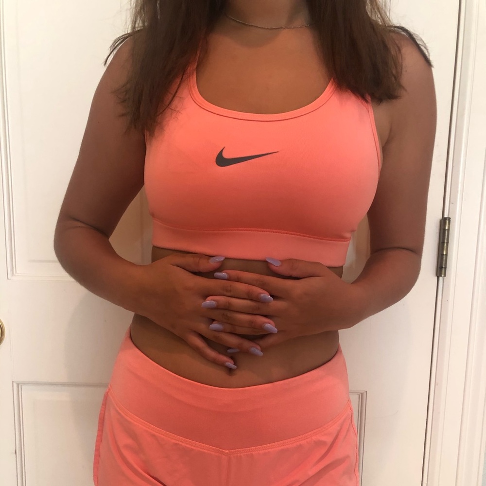 Nike orange / tangerine workout set